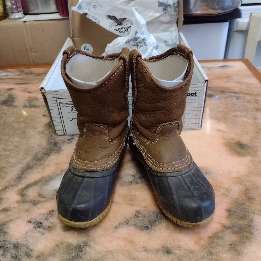 Georgia Boot Kids Brown and Black Rain Boots